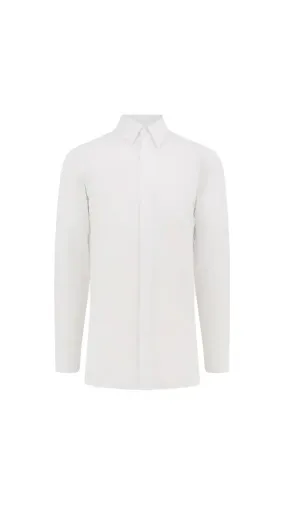 4G Embroidered Poplin Shirt - White