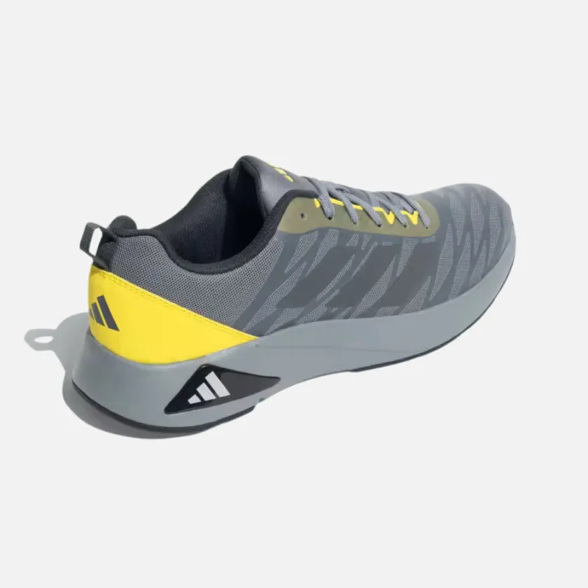 Adidas Flaash Run Men's Running Shoes -Medium Lead / Grey Six / Impact Yellow