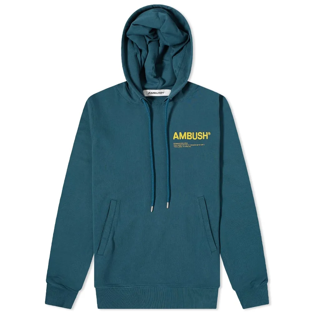 Ambush Logo Popover HoodieDeep Sol