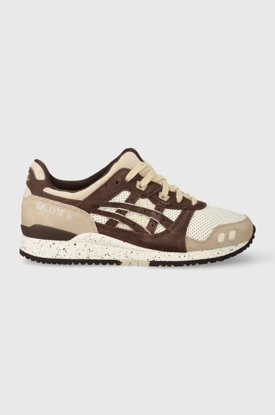 Asics suede sneakers GEL-LYTE III OG brown color 1203A277