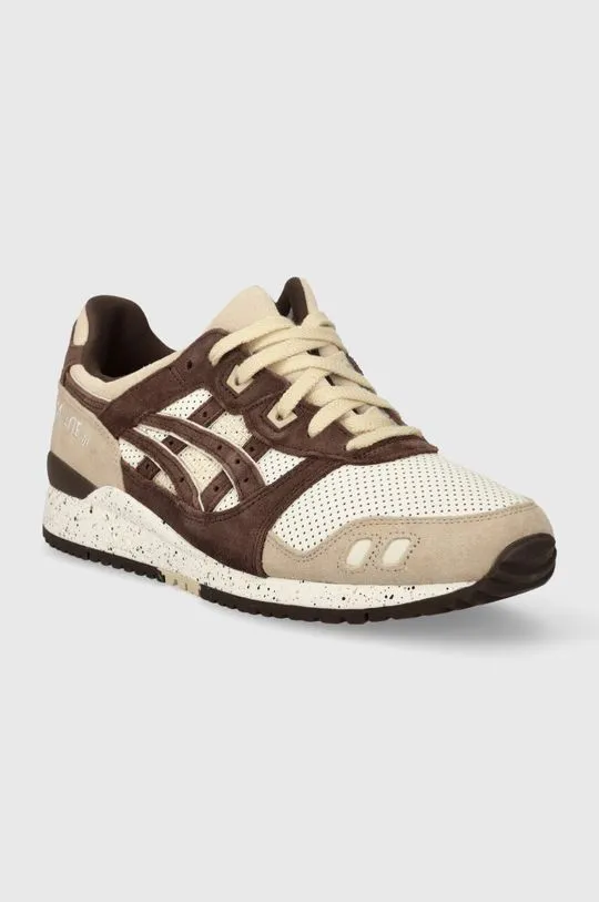 Asics suede sneakers GEL-LYTE III OG brown color 1203A277