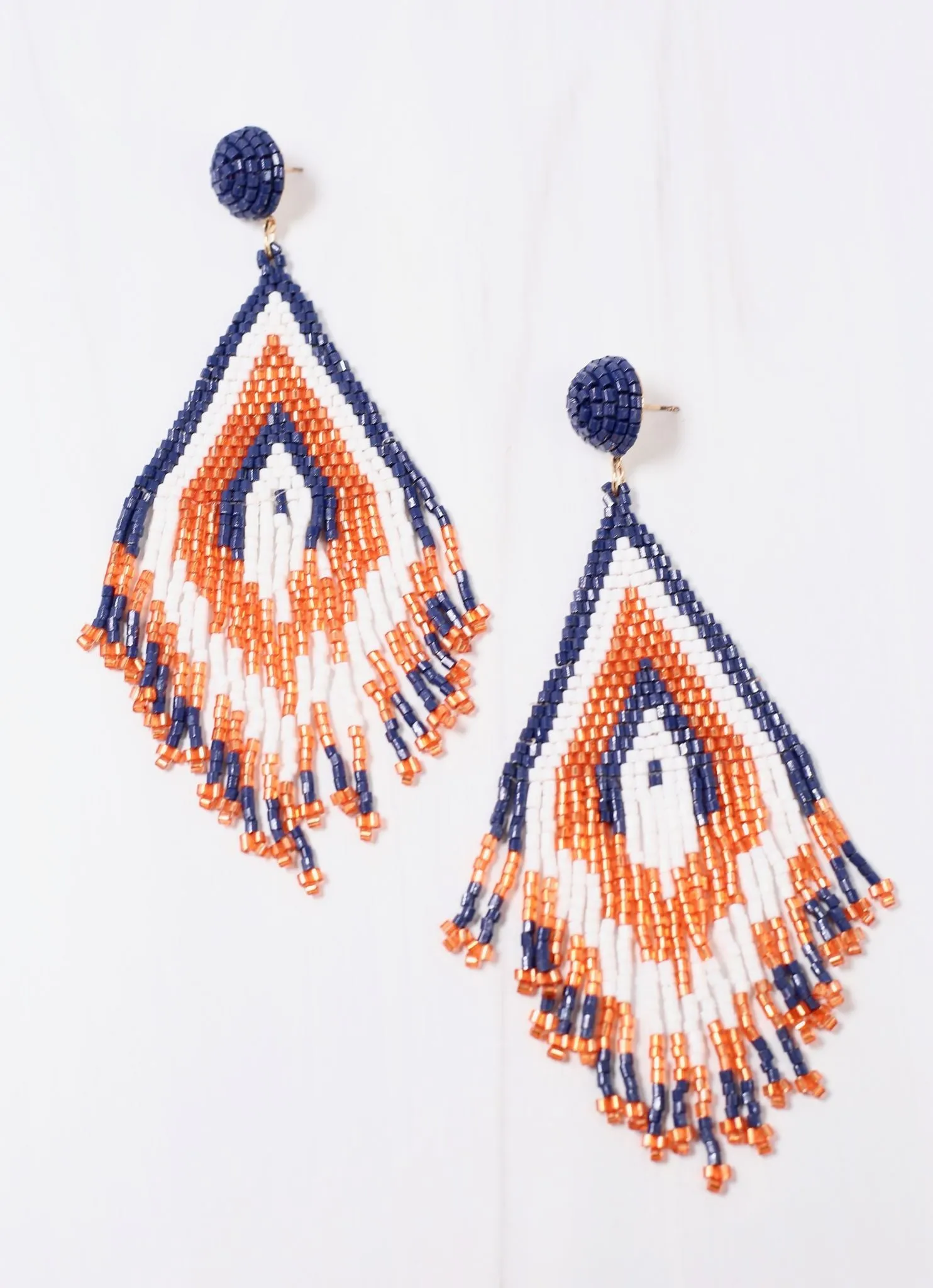 Bennett Beaded Drop Earring ORANGE