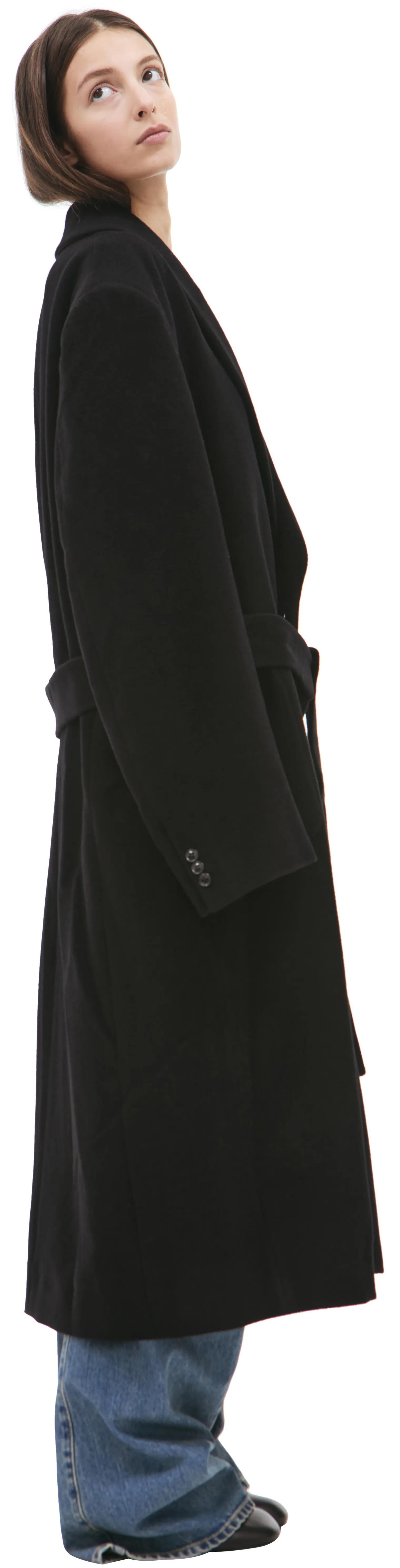 Black wool coat Doublet