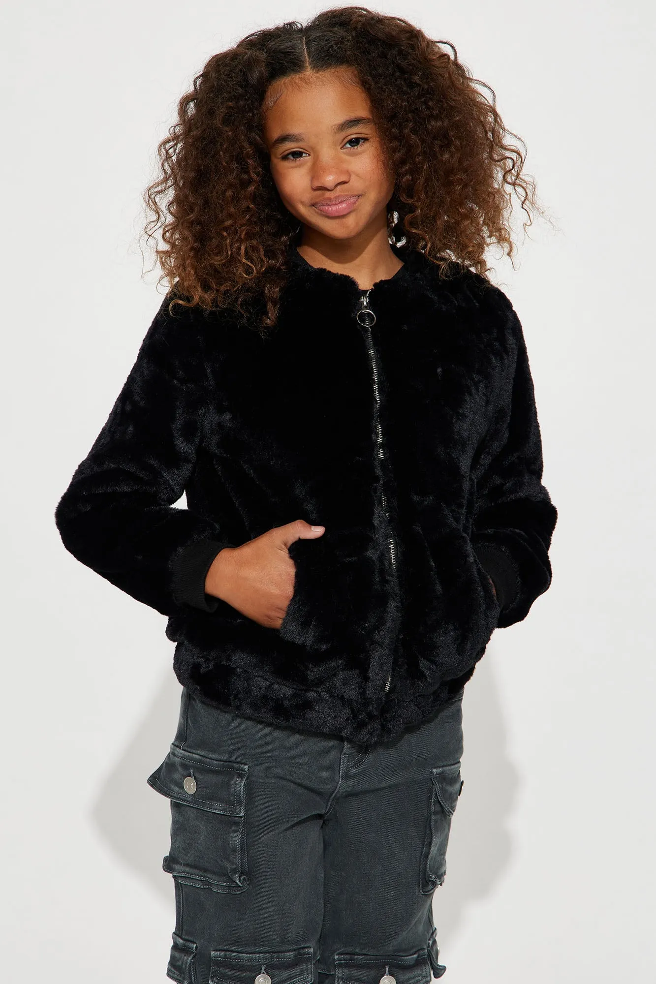 BlackTree Furry Funny Bomber Jacket