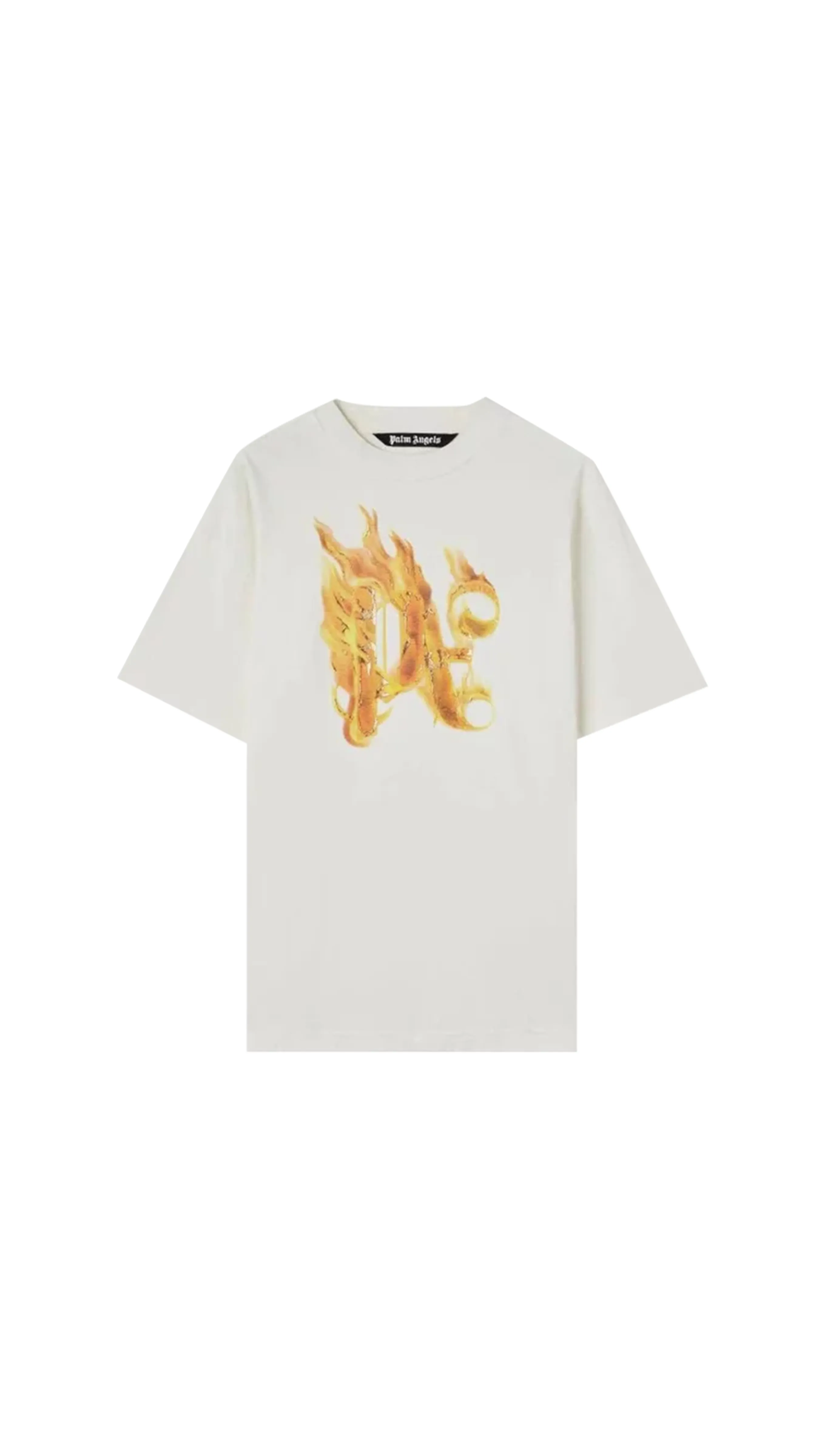 Burning Monogram T-shirt - White