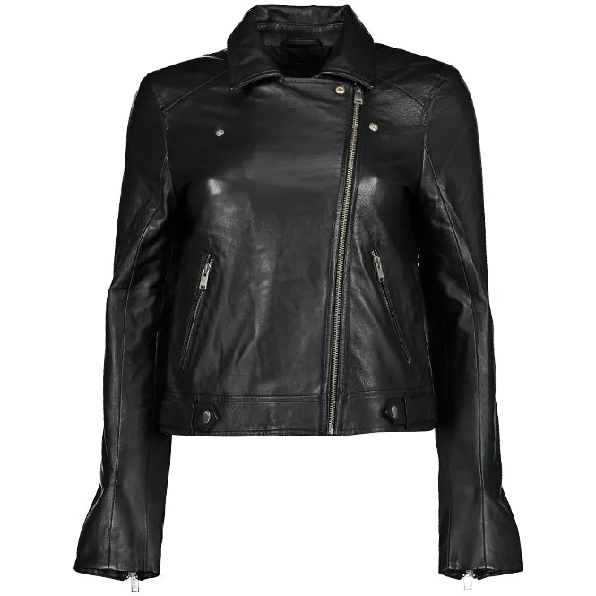 Classic Leather Jacket - Black