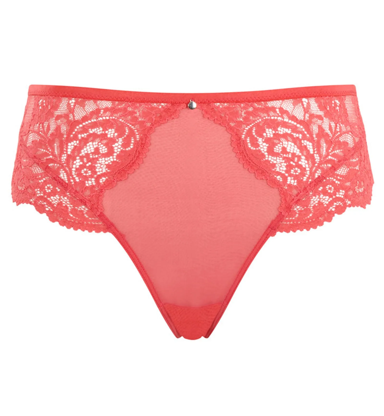 Cleo by Panache Addison High Waist High Leg Brazilian Brief (10615) - Paradise Pink