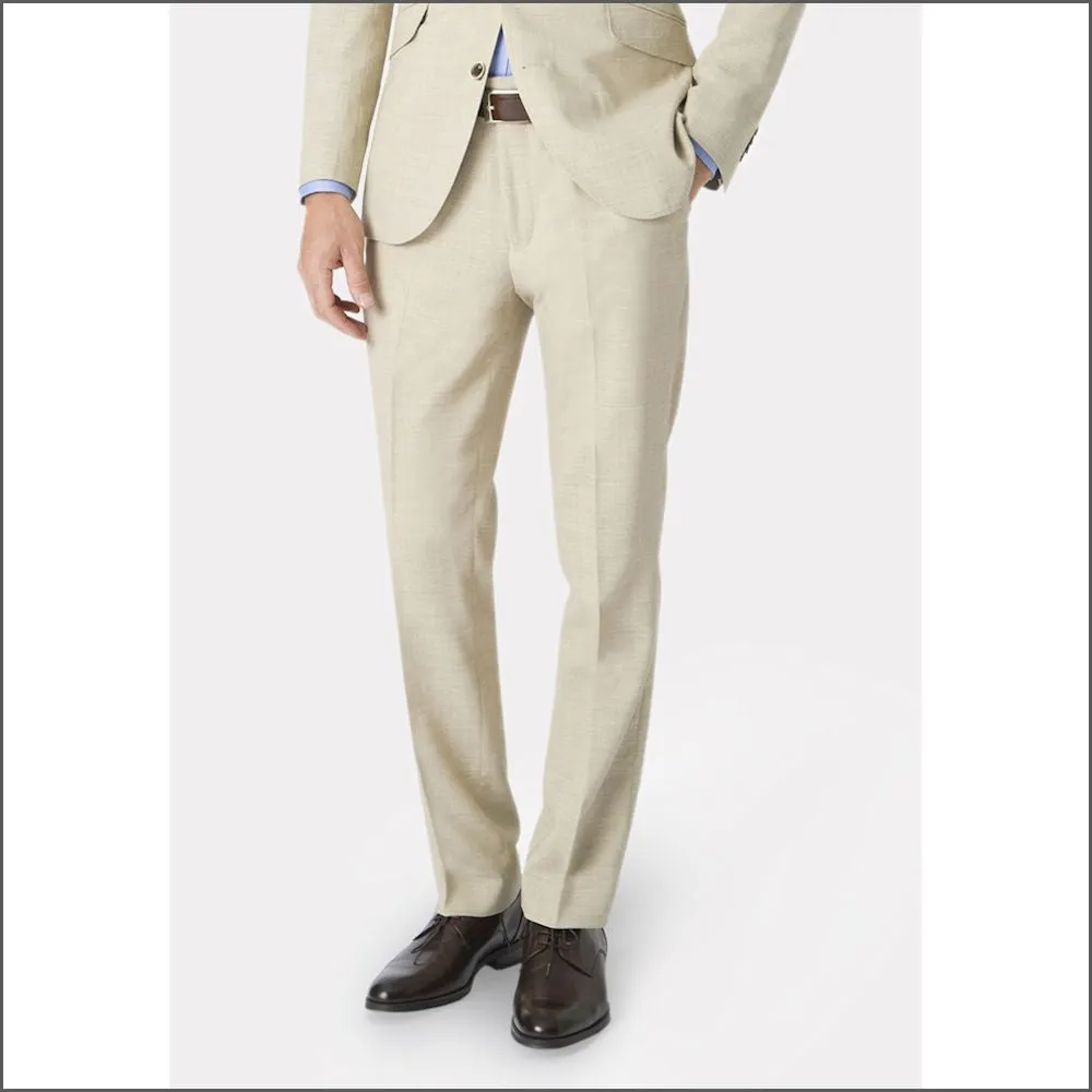 Constable Tailored Fit Natural Linen Mix Jacket from Brook Taverner-