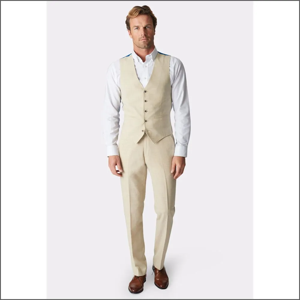 Constable Tailored Fit Natural Linen Mix Jacket from Brook Taverner-