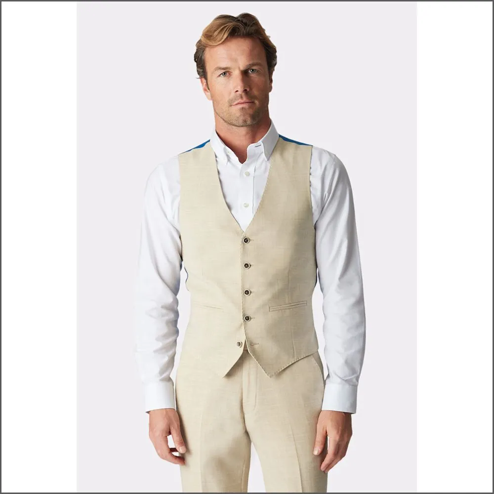 Constable Tailored Fit Natural Linen Mix Jacket from Brook Taverner-