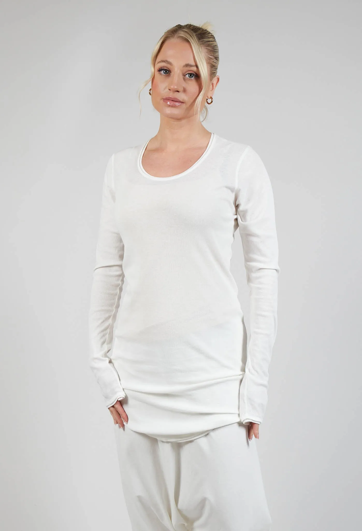 Cotton Long Sleeve Top in Callas