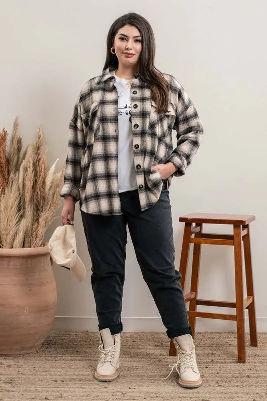 Curvy Plaid Shacket