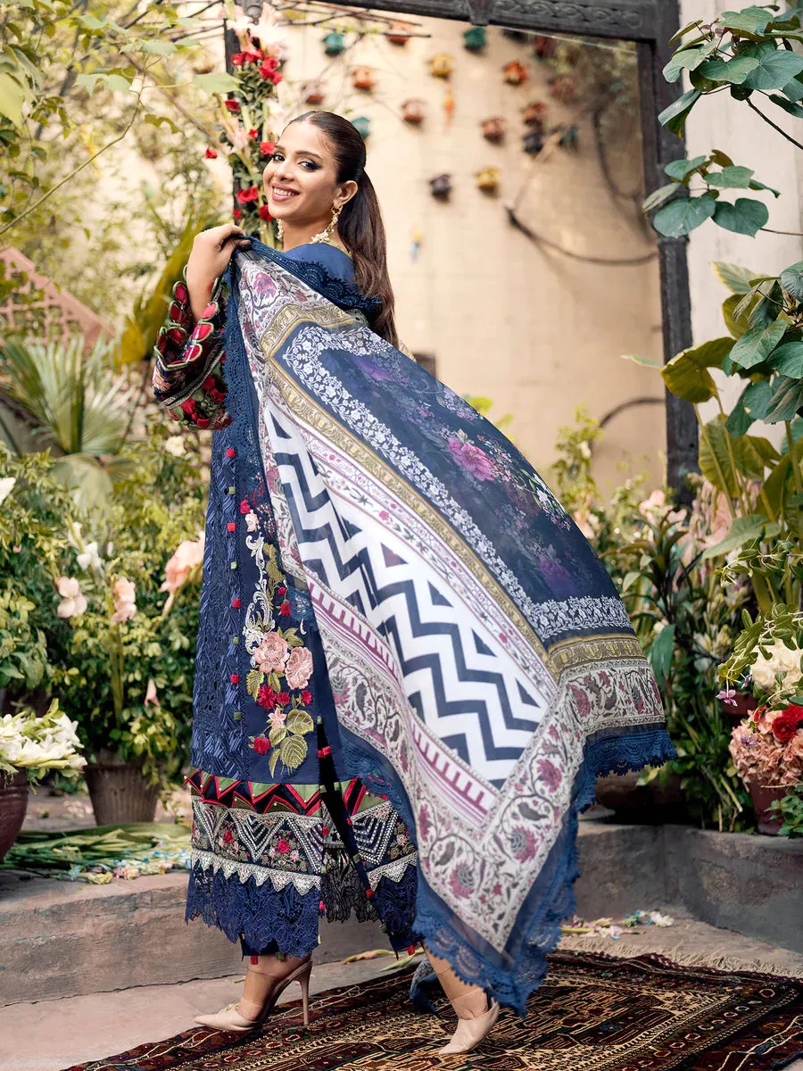 D#02 Maryam Hussain A Floral Dream Luxury Emb Lawn Collection 323