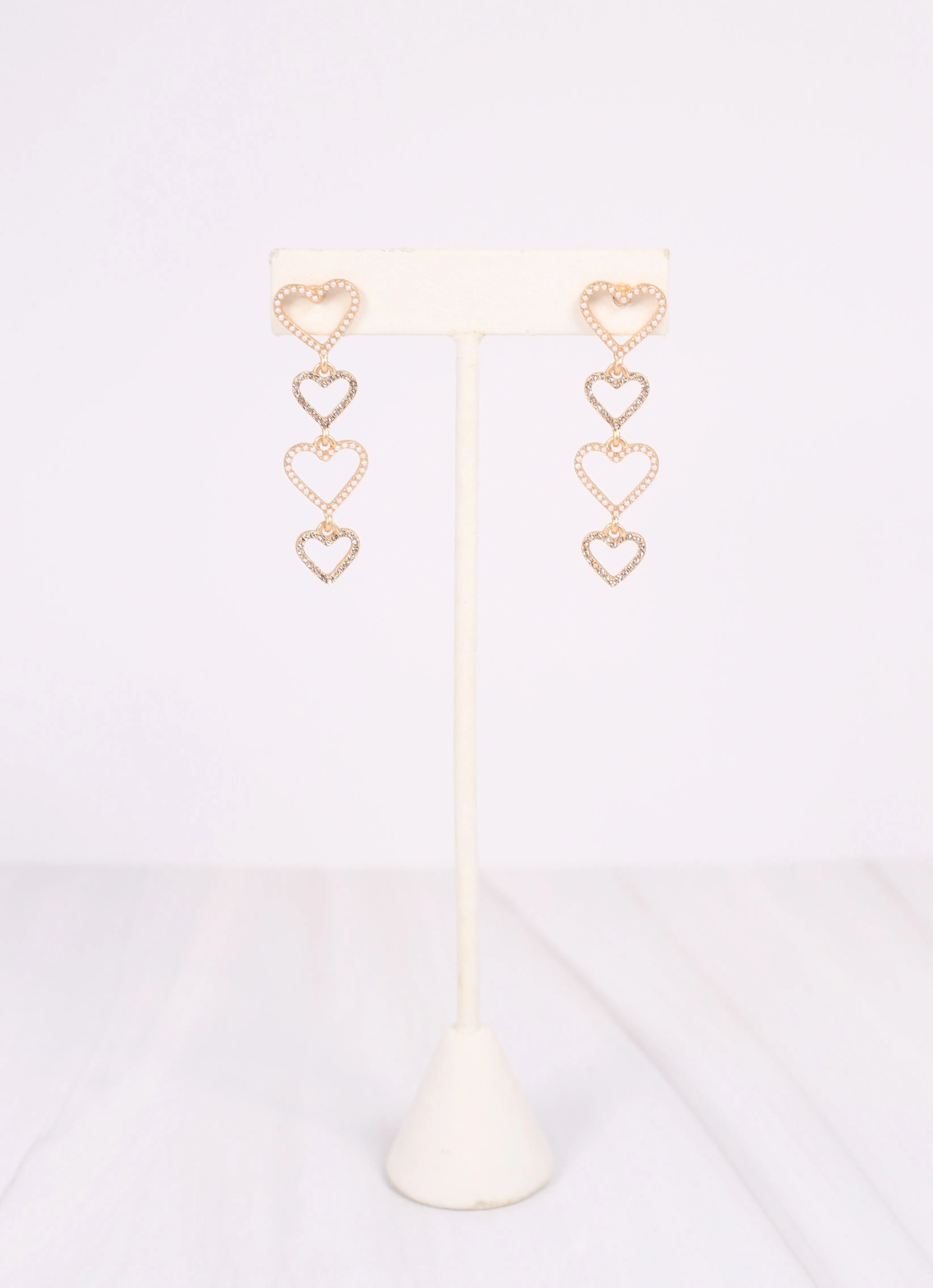 Emma Heart Drop Earring GOLD