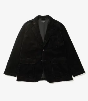 Engineered Garments Loiter Jacket - Black Cotton 8W Corduroy