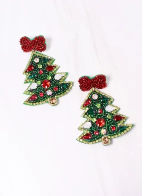 Fa La La Christmas Tree Earring GREEN