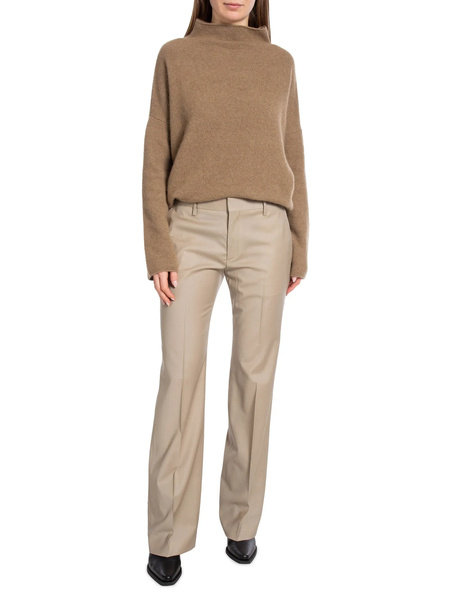 FILIPPA K SWEATER MIKA YAK FUNNELNECK TAUPE