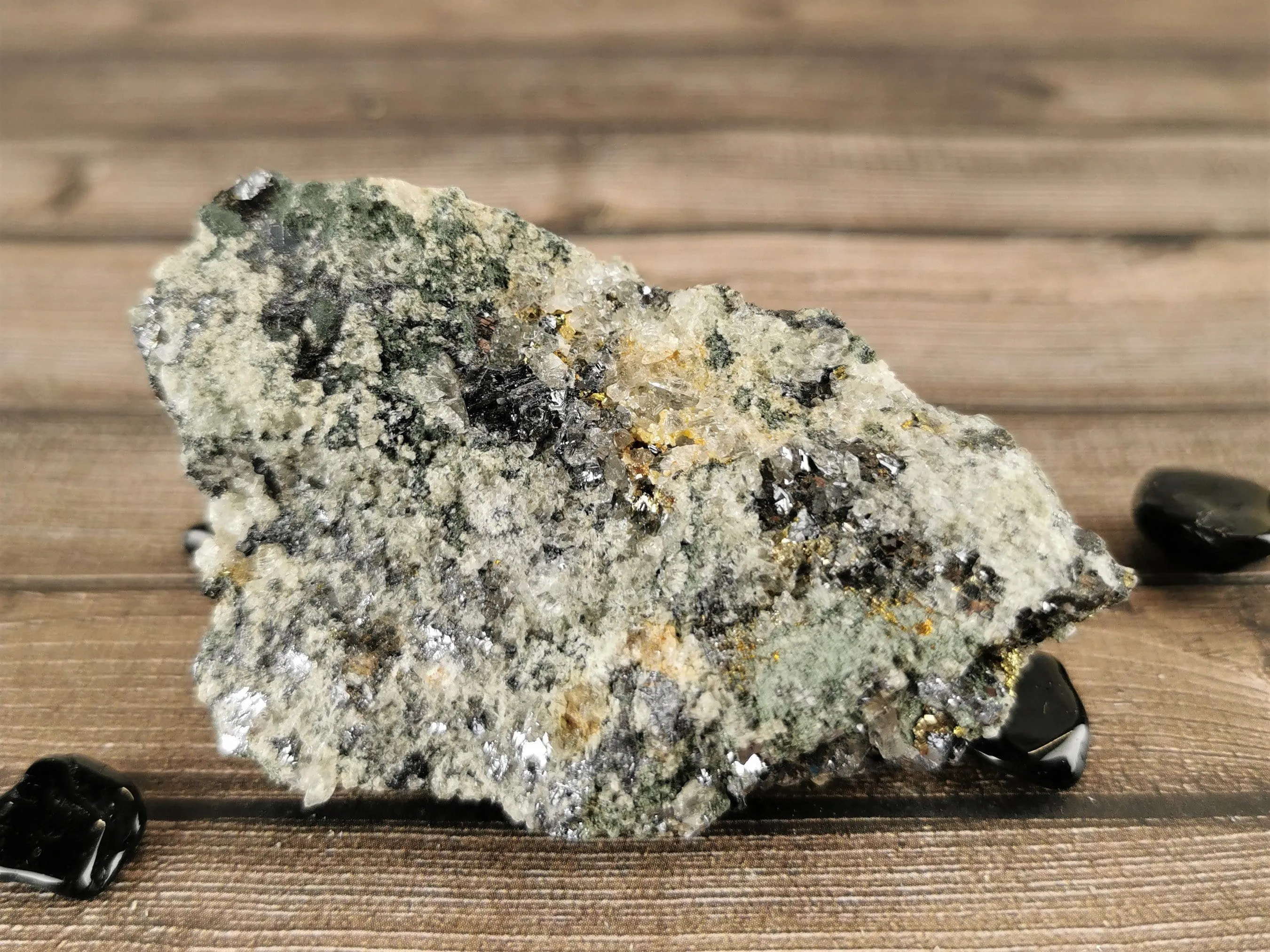 Galena and Pyrite with Quartz