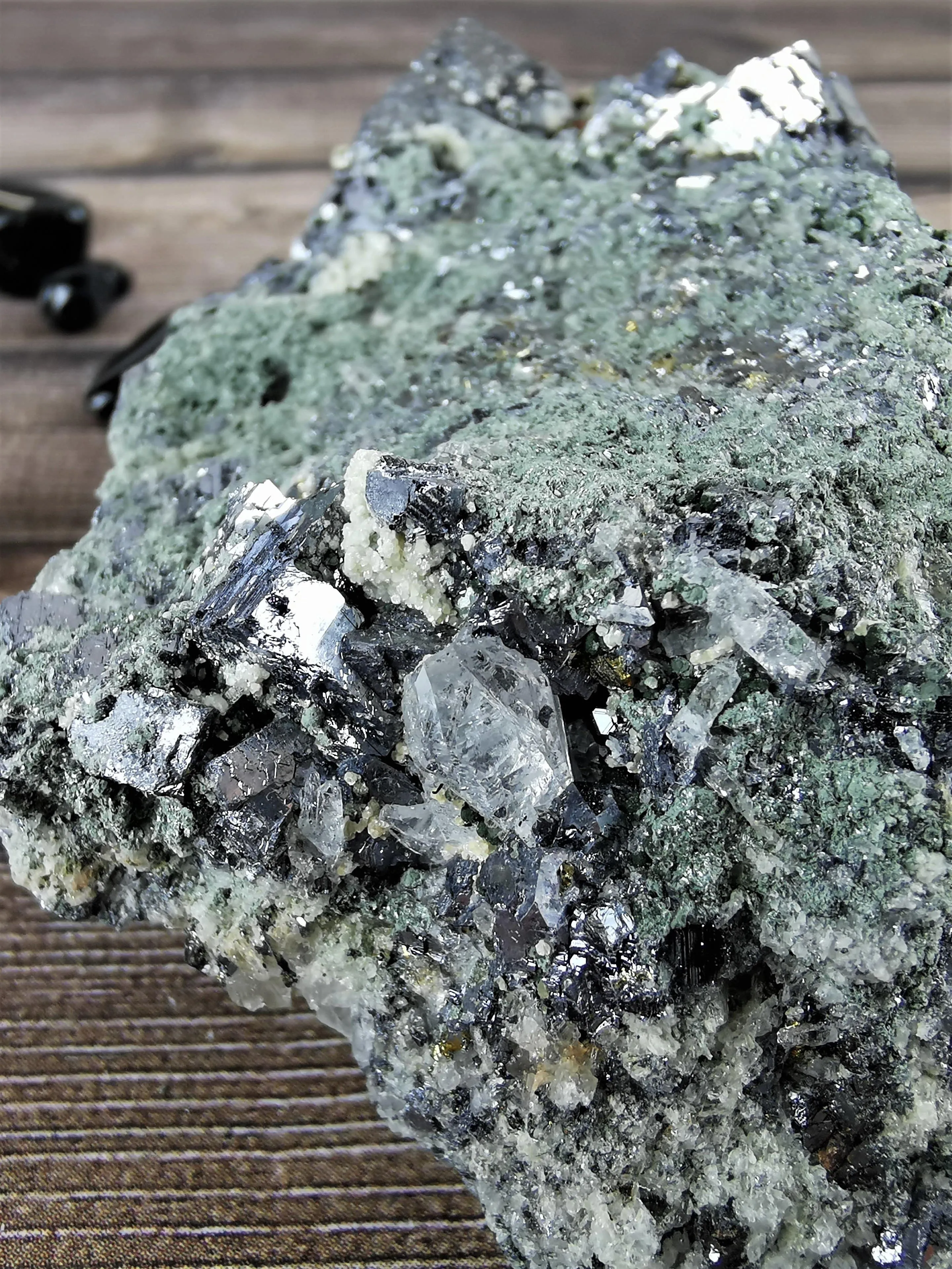 Galena and Pyrite with Quartz