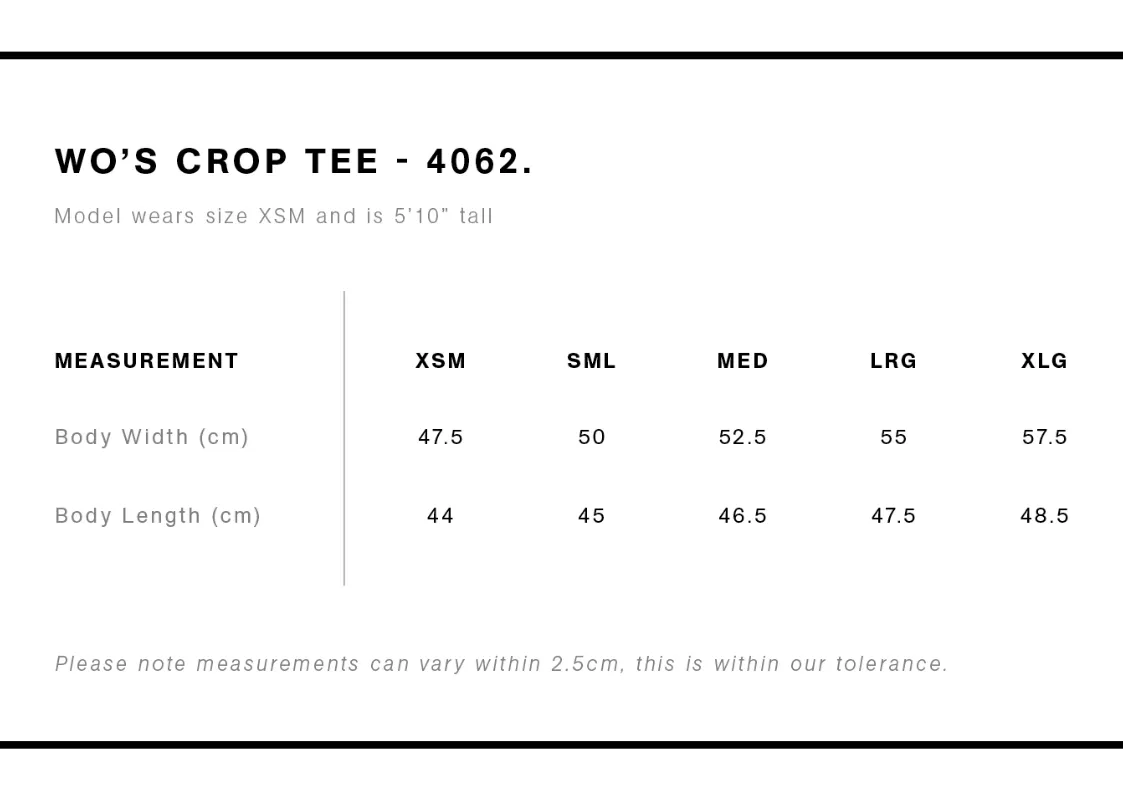 Grace & Co - Ladies Crop Tee