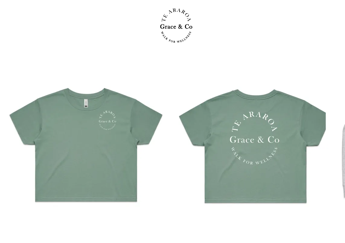 Grace & Co - Ladies Crop Tee