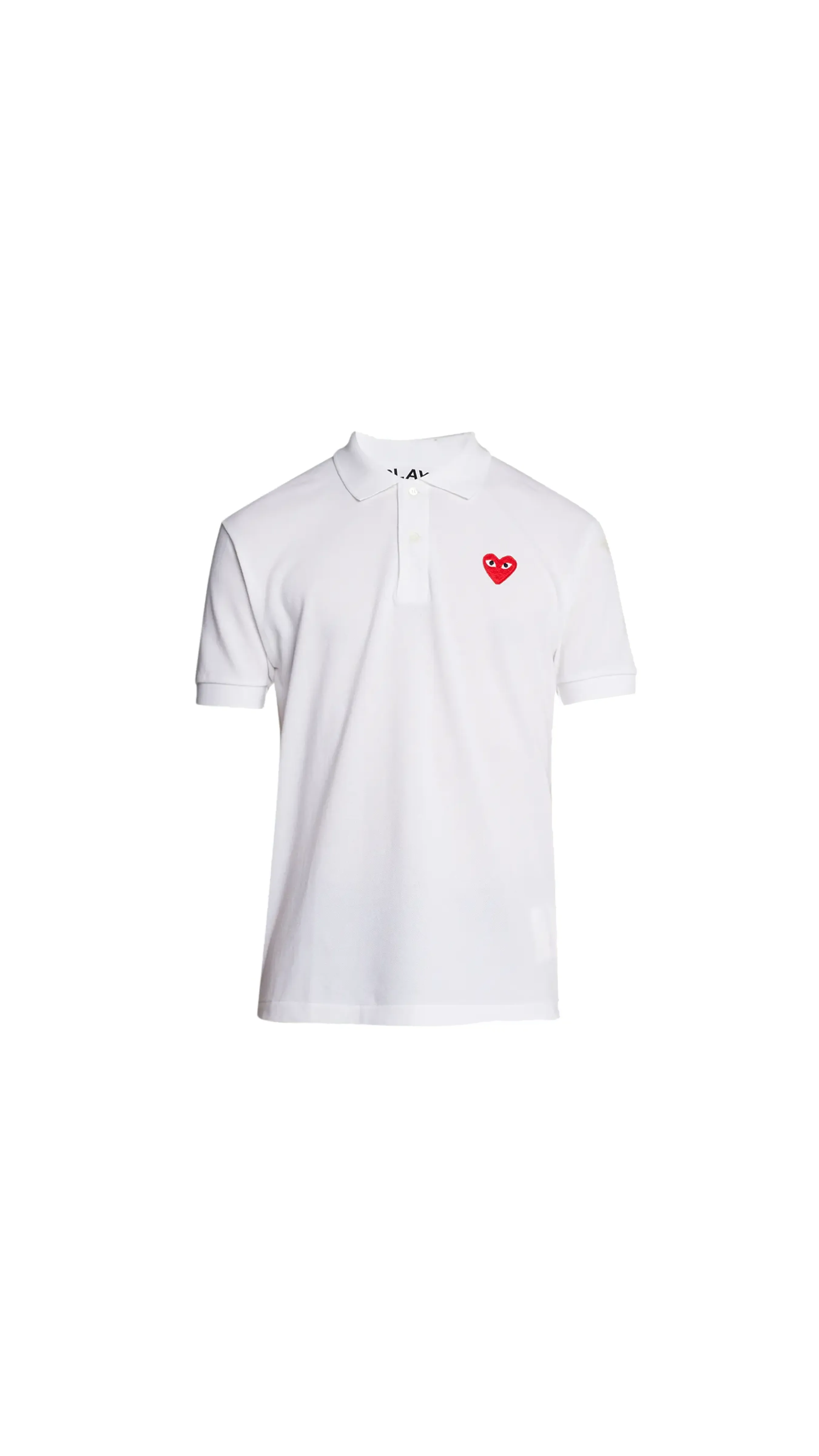 Heart Polo Shirt - White