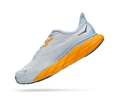 Hoka Mens Arahi 6 Lightweight Support Running Shoe ***Medium Width***- Plein Air/Blue Fog