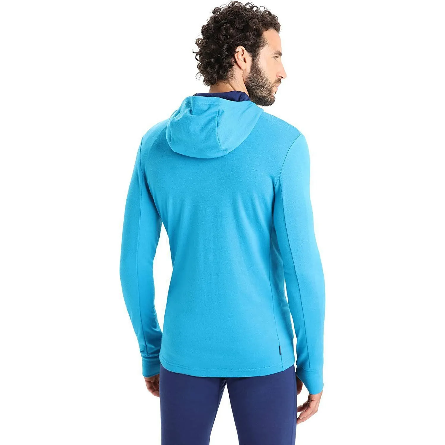 Icebreaker Merino Men's Quantum Iii Long Sleeve Wool Athletic Zip Up Hoodie