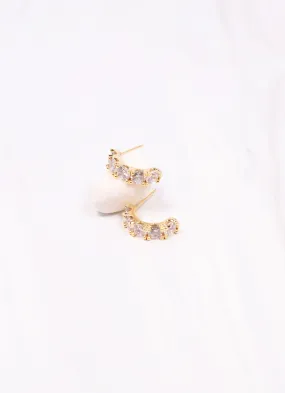 Ismay CZ Hoop Earring GOLD