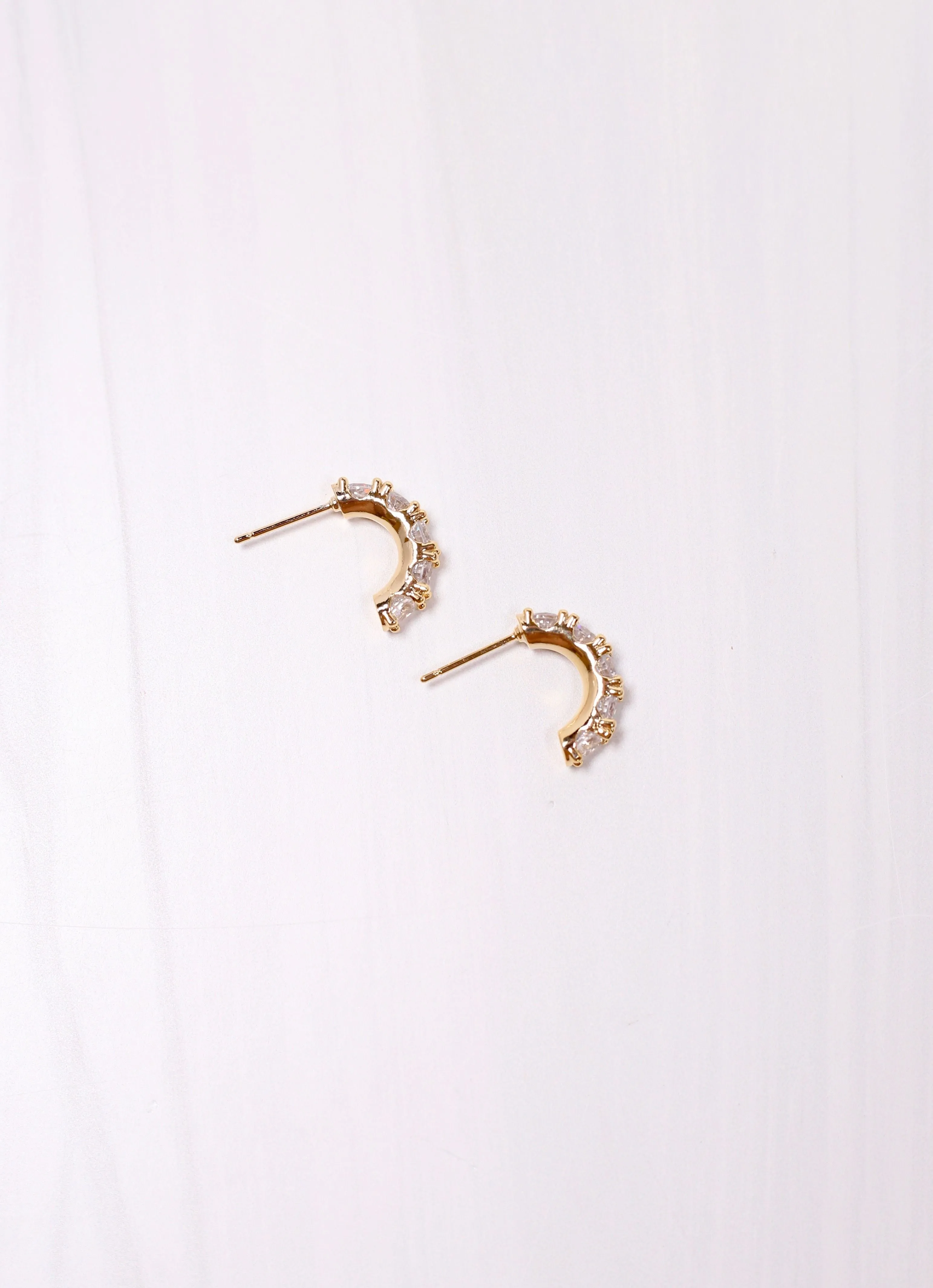 Ismay CZ Hoop Earring GOLD