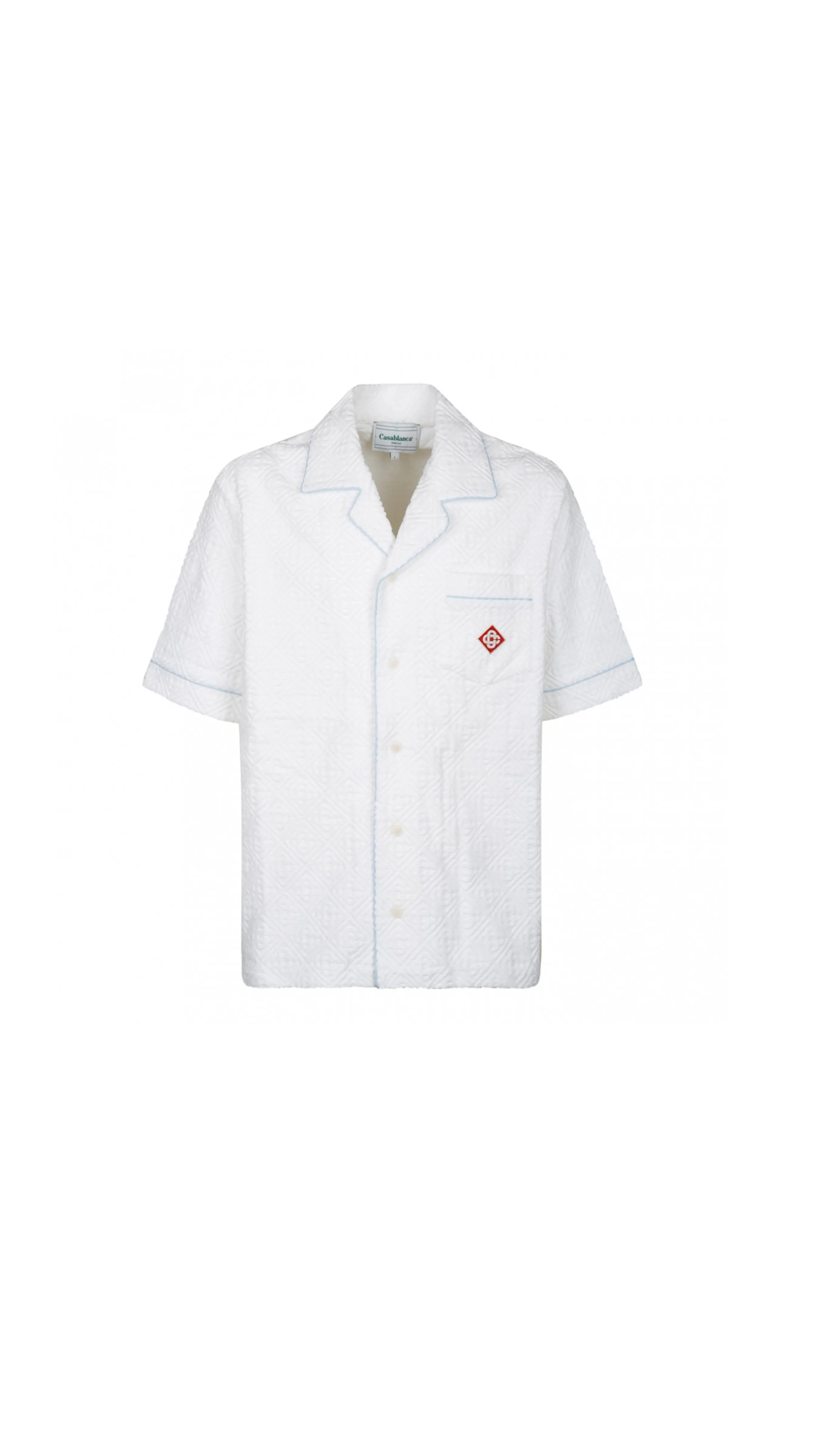 Jaquard Monogram Shirt - White