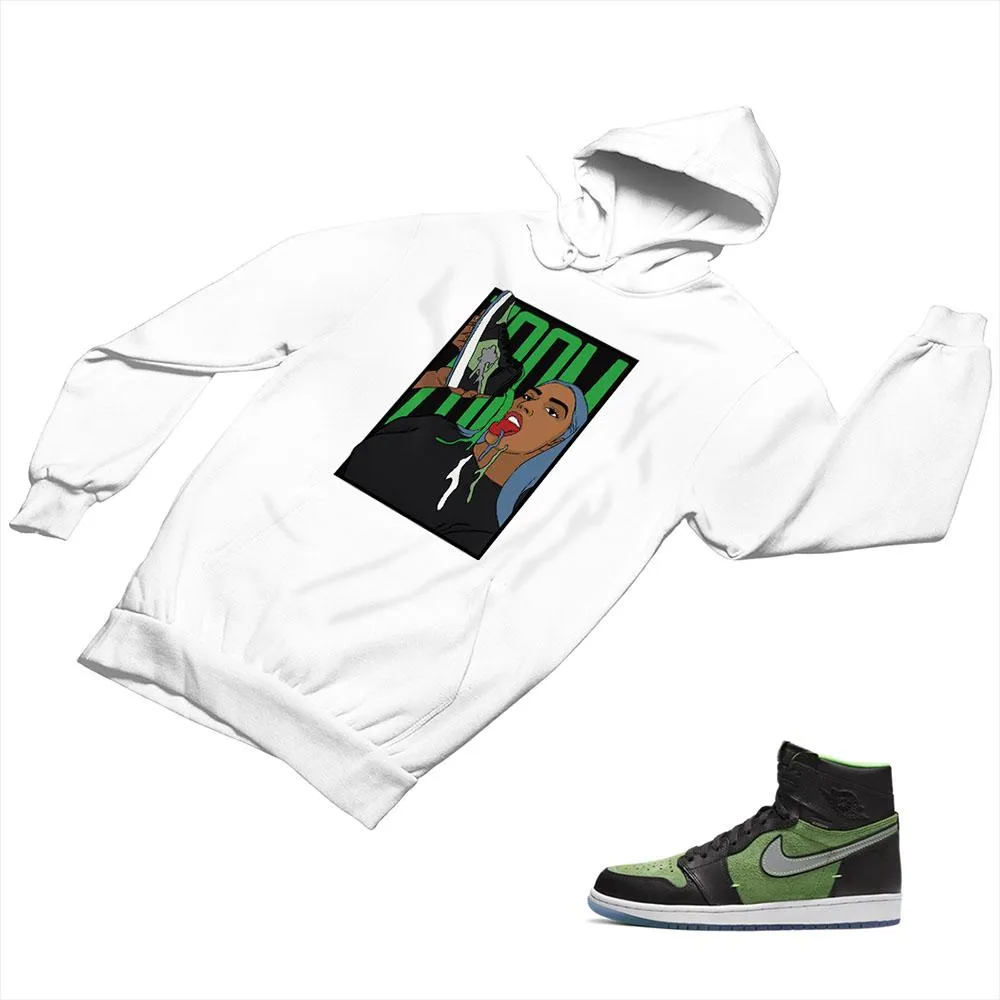 Jordan 1 Black Green Matching Custom Designed Hoodies JD 1-70-22