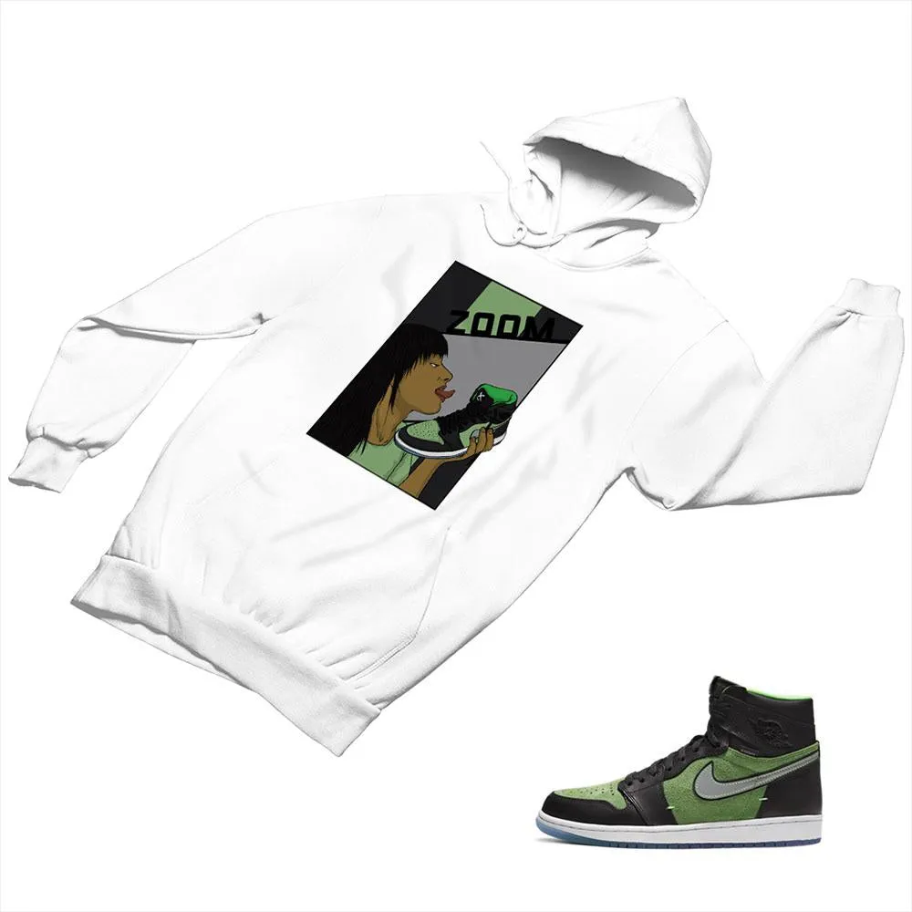 Jordan 1 Black Green Matching Custom Designed Hoodies JD 1-70-3