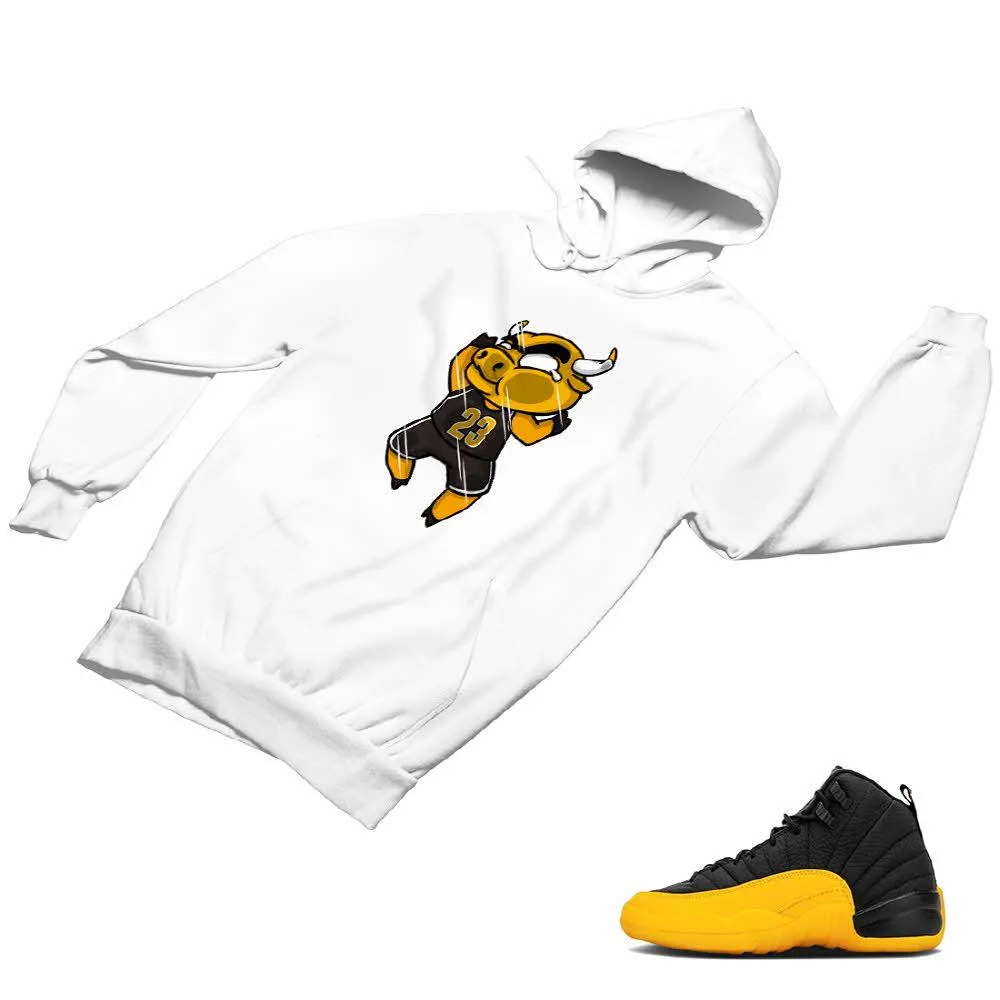 Jordan 12 University Gold Matching Custom Designed Hoodies JD 12-17-15