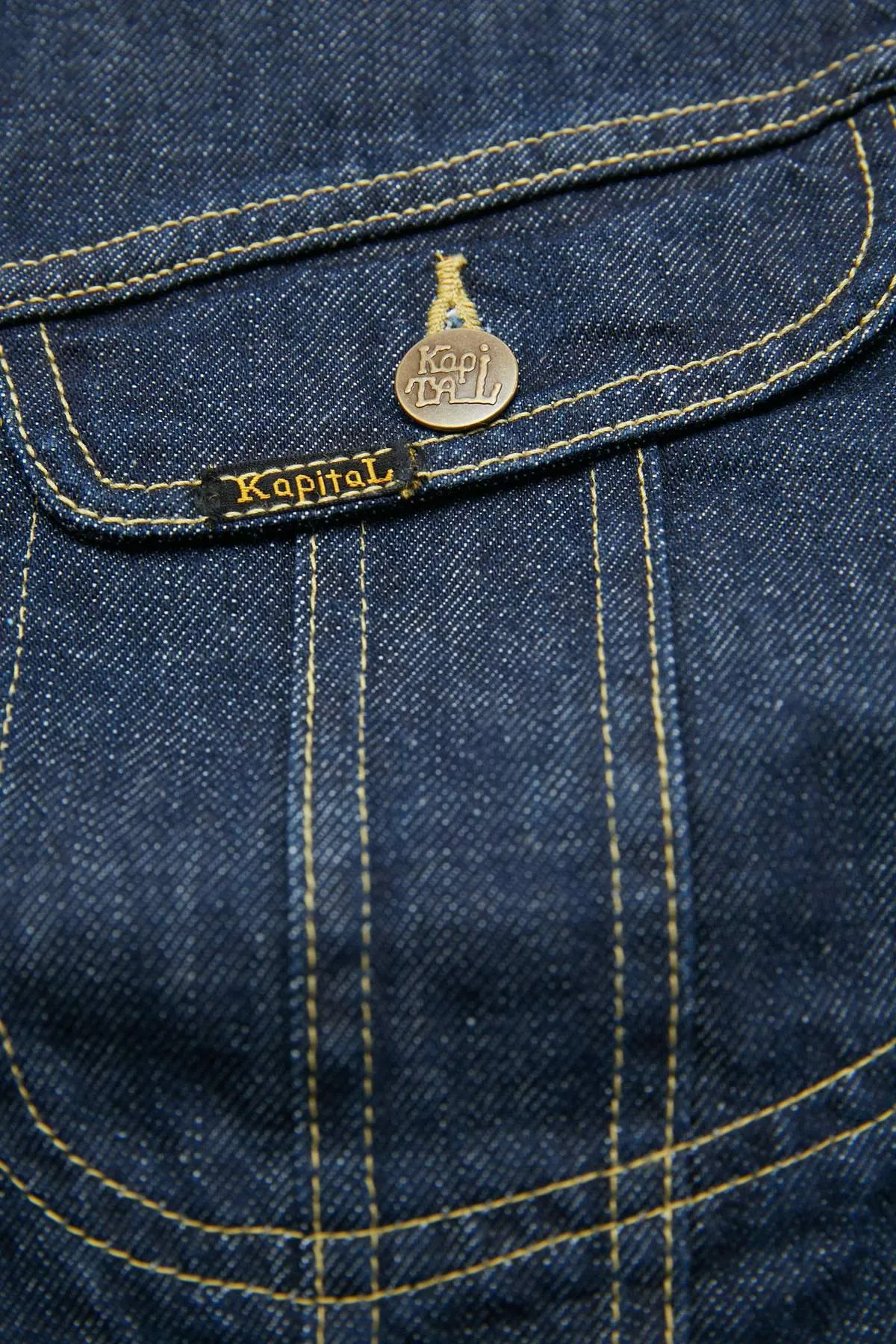 Kapital 11.5oz Denim MEXICAN TUXEDO Westerner - Indigo - (EK-1500)