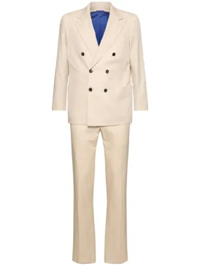 Kiton   Double breast cotton suit 