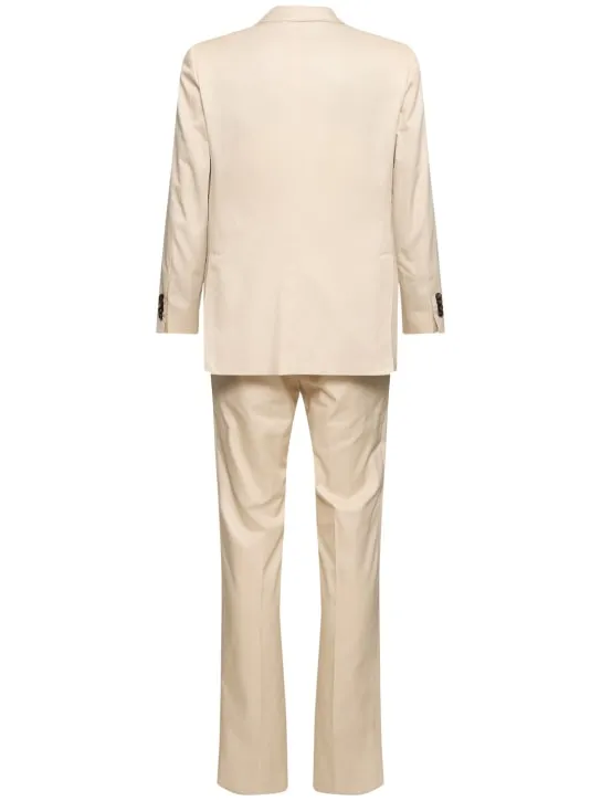 Kiton   Double breast cotton suit 