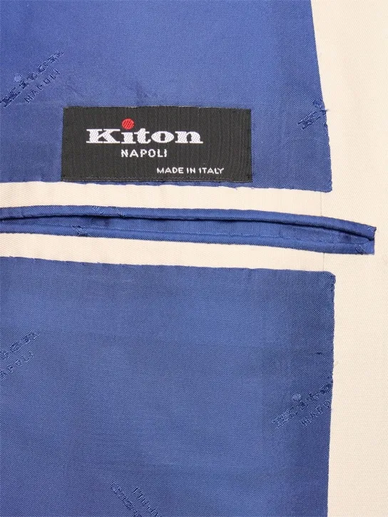 Kiton   Double breast cotton suit 