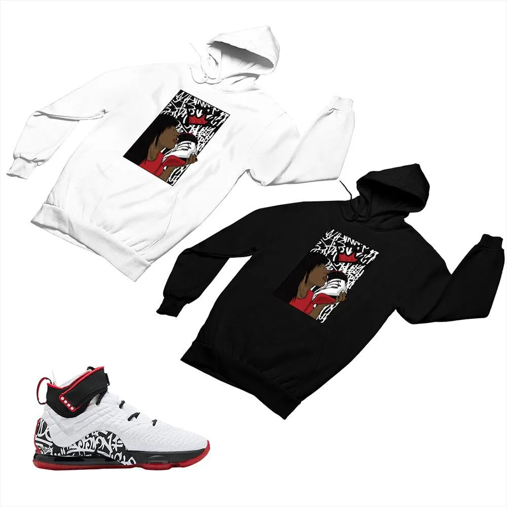 LeBron 17 Graffiti Matching Custom Designed Hoodies NLB17 1-4-10