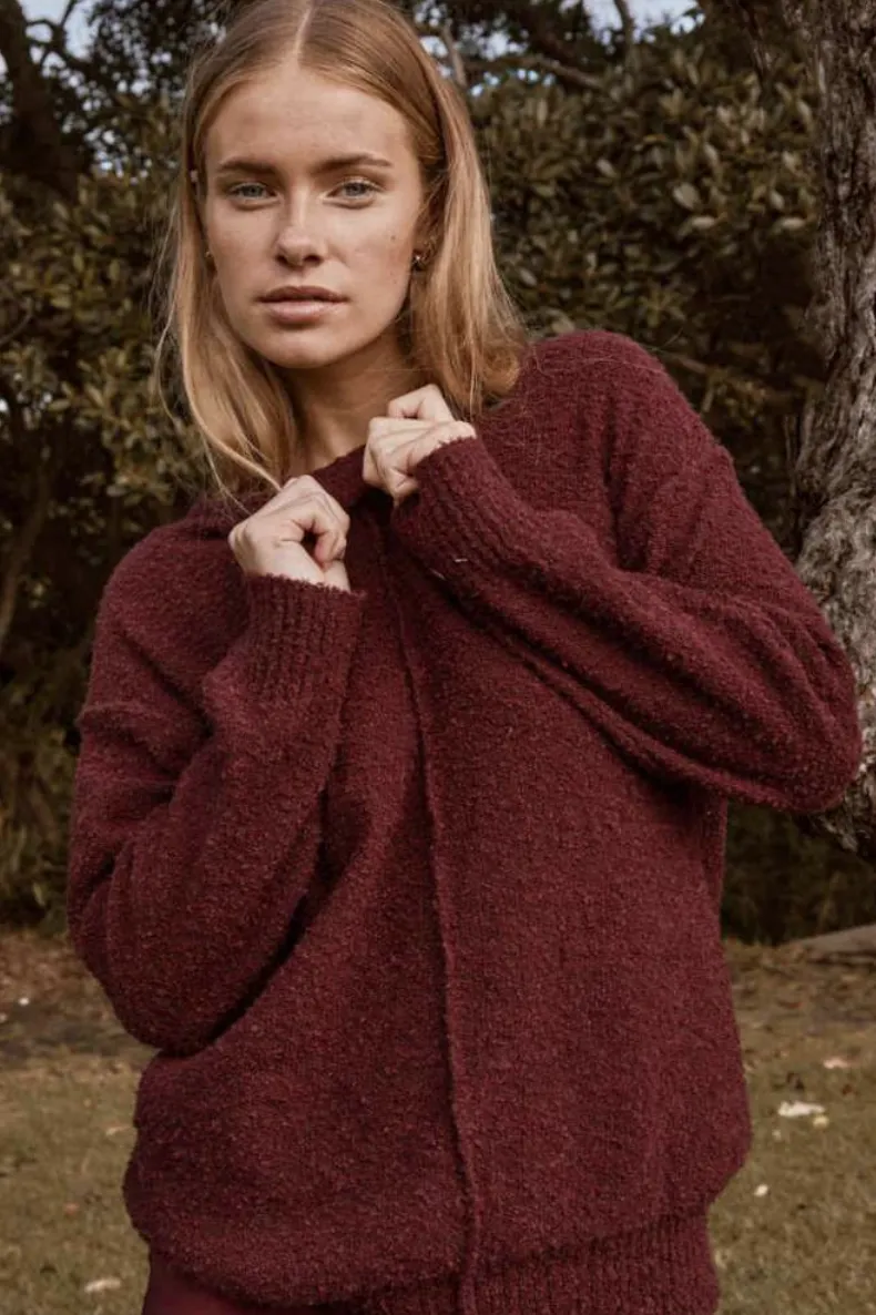 Lucy Sweater- Dark Cherry