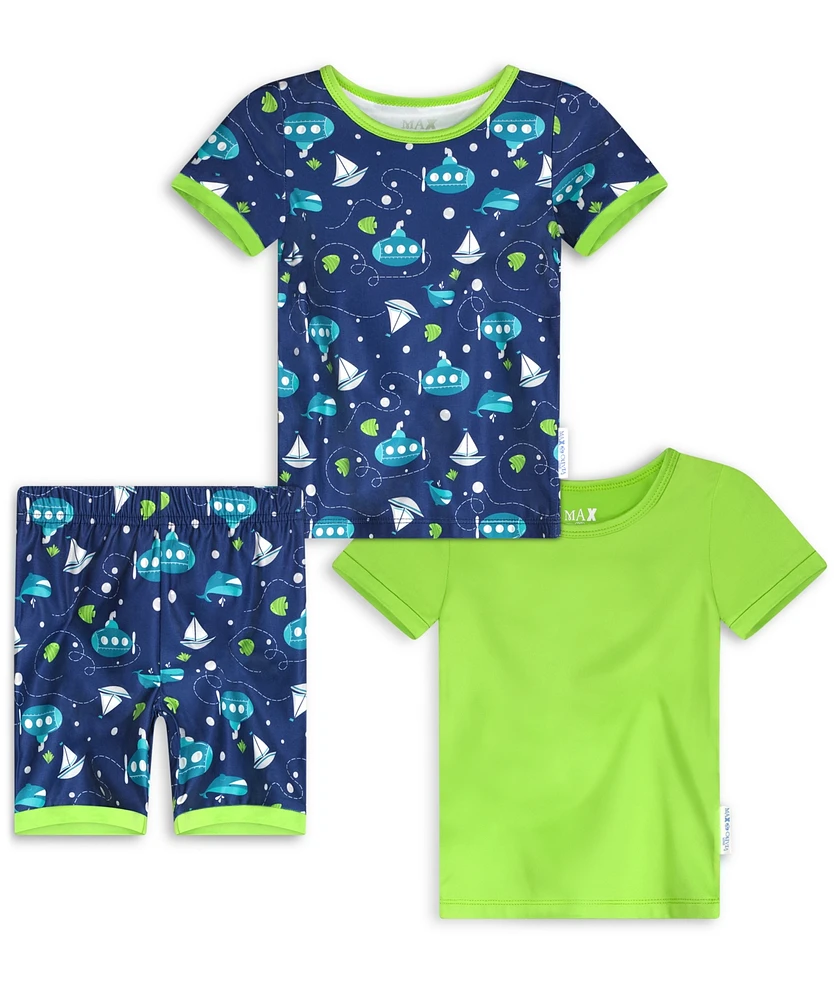 Macy's Max & Olivia Baby Boys Three Piece Snug Fit Pajama Set