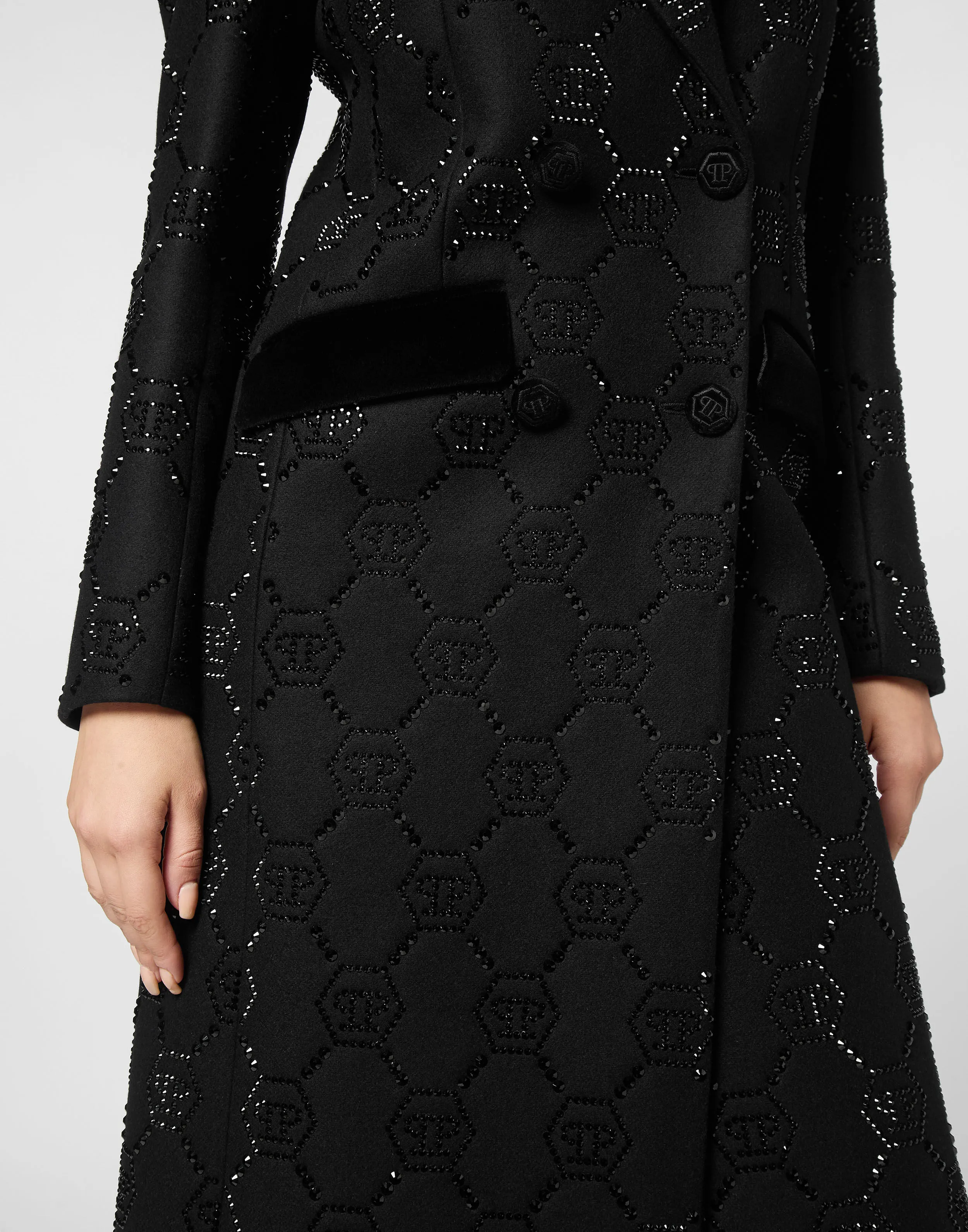 Maxi Coat Strass Monogram