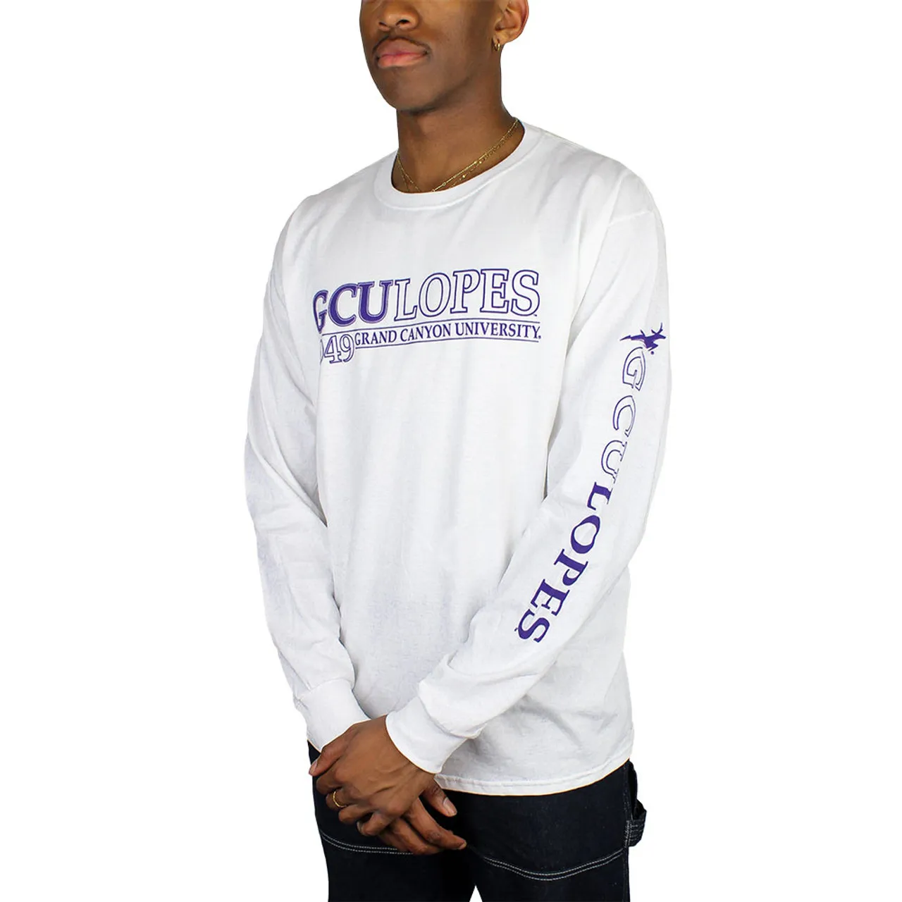 Men's White GCU Lopes 1949 Long Sleeve Tee