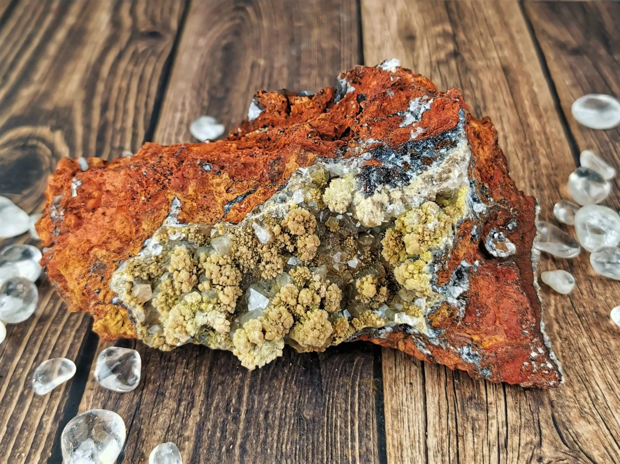 Mimetite with Calcite Specimen