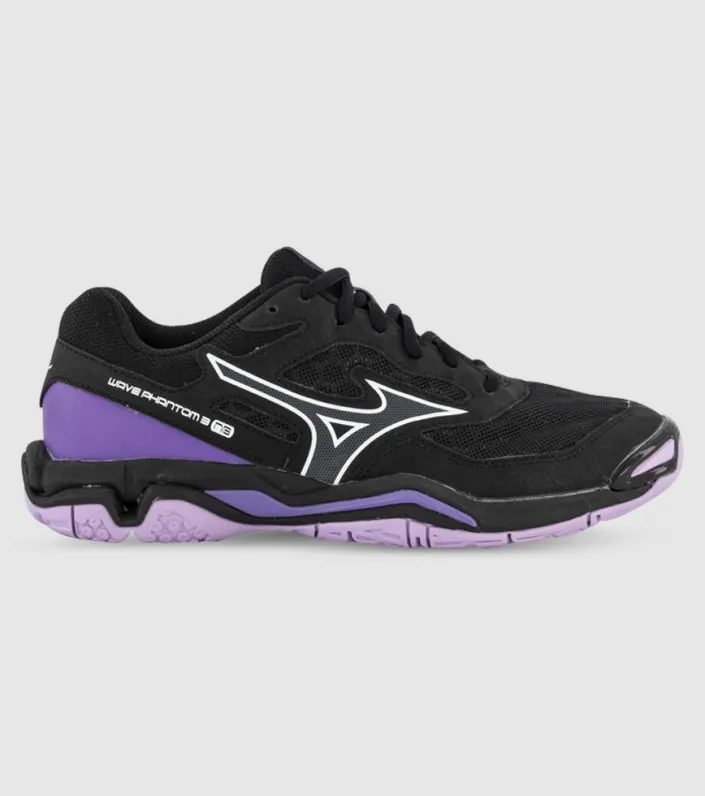 mizuno wave phantom 3 netball (d wide) womens netball shoes