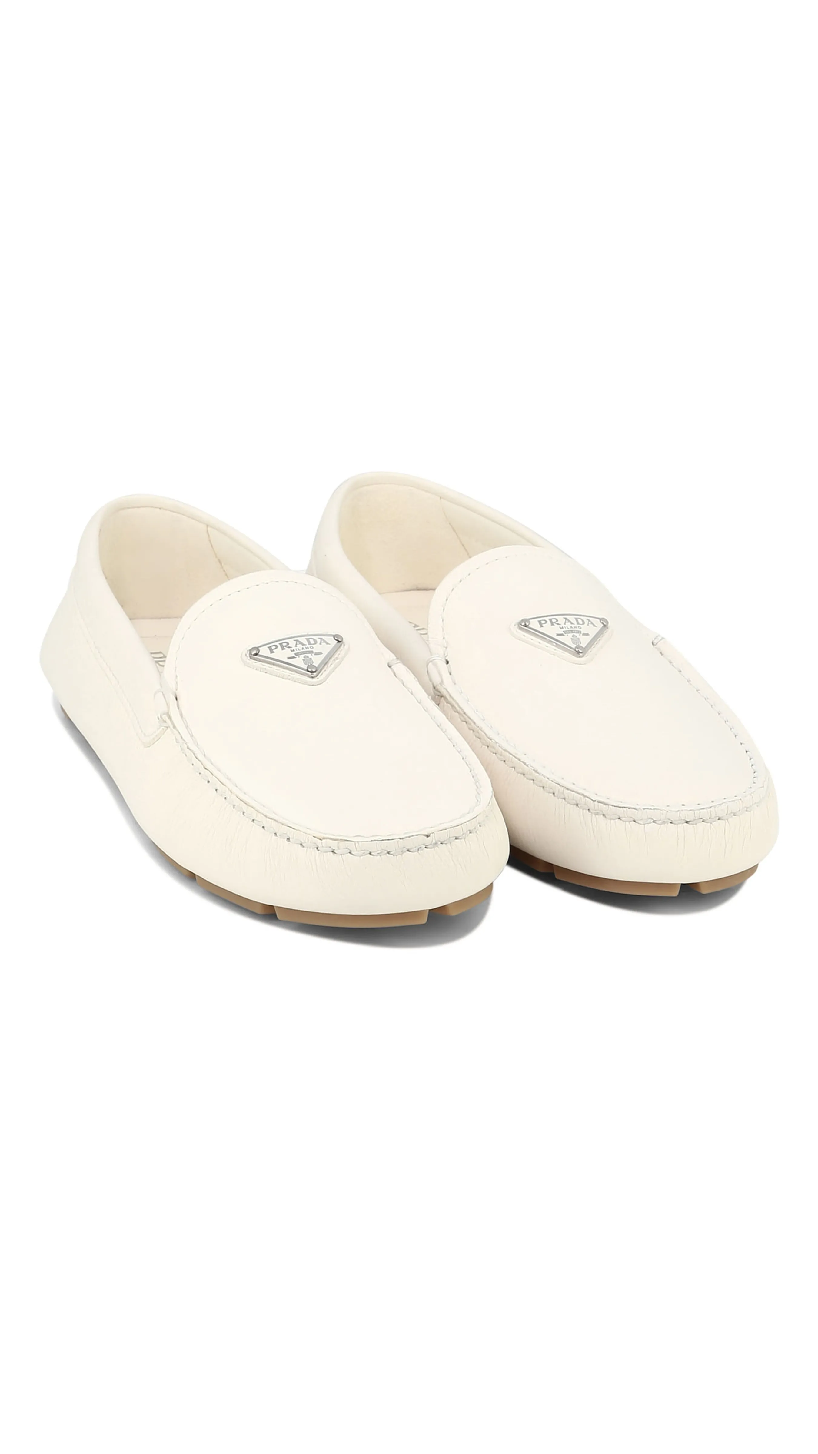 Nappa Leather Drivers - White