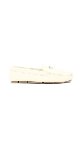 Nappa Leather Drivers - White