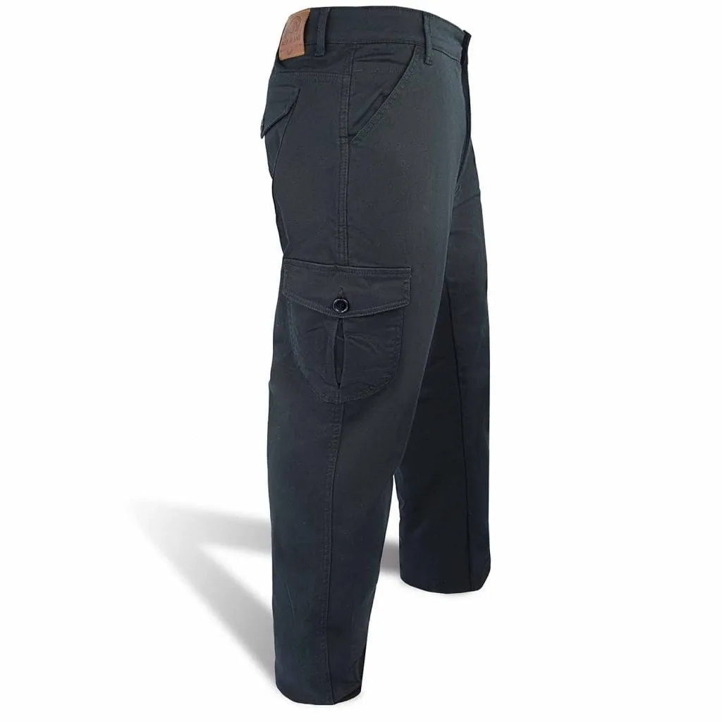 NEO MEN MOTO TWILL CARGO TROUSER REINFORCED WITH ARAMID – BLACK