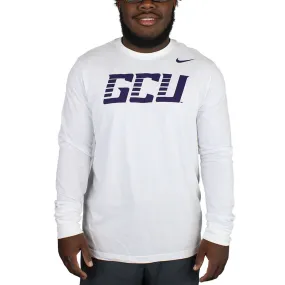 Nike Men's Dri-Fit White GCU Long Sleeve Tee