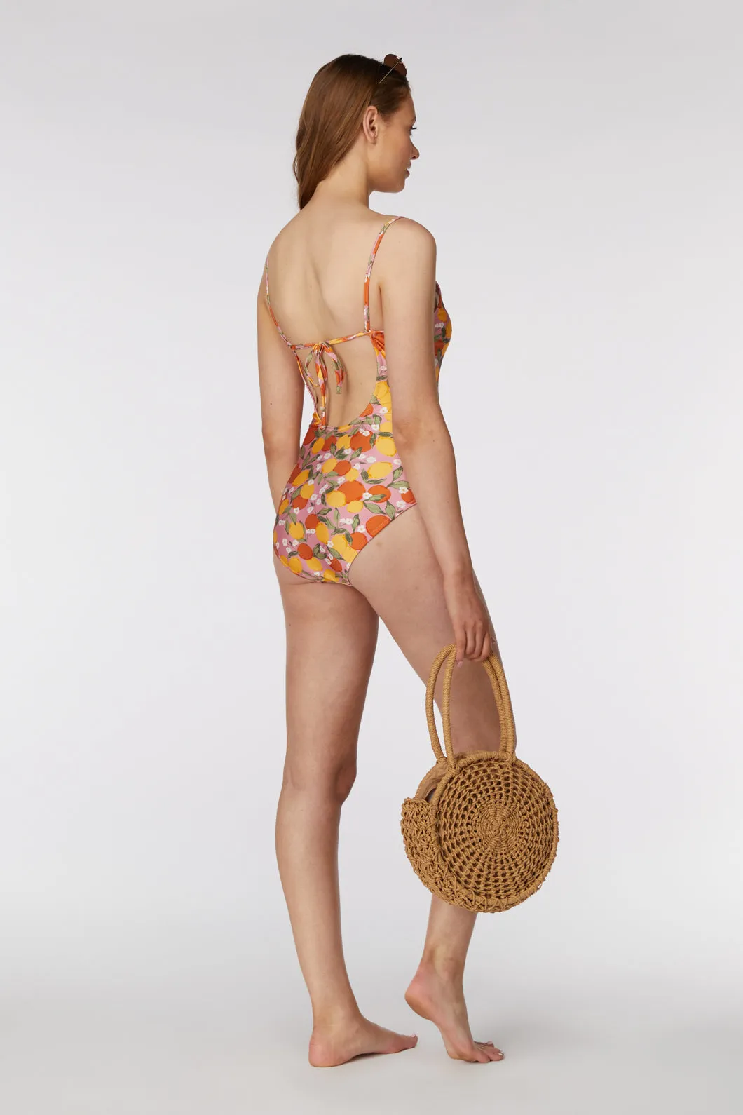 Oranges & Lemon Low Back One Piece